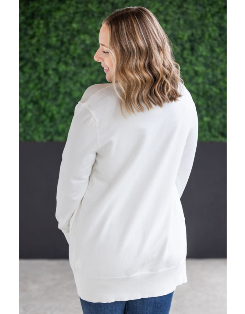 Michelle Mae MM White Pocket Cardigan (S-2XL)