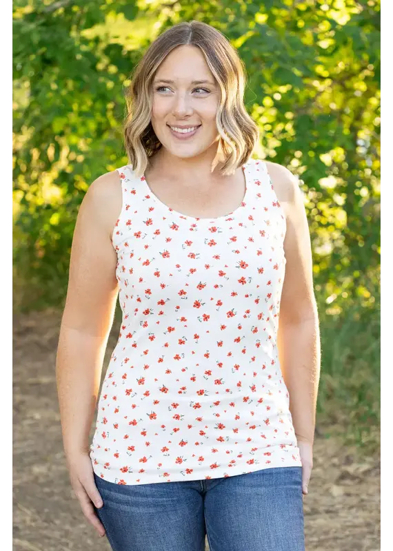 Michelle Mae MM White Luxe Crew Tank (S-XL)