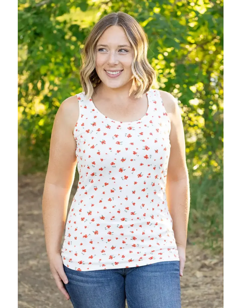 Michelle Mae MM White Luxe Crew Tank (S-XL)