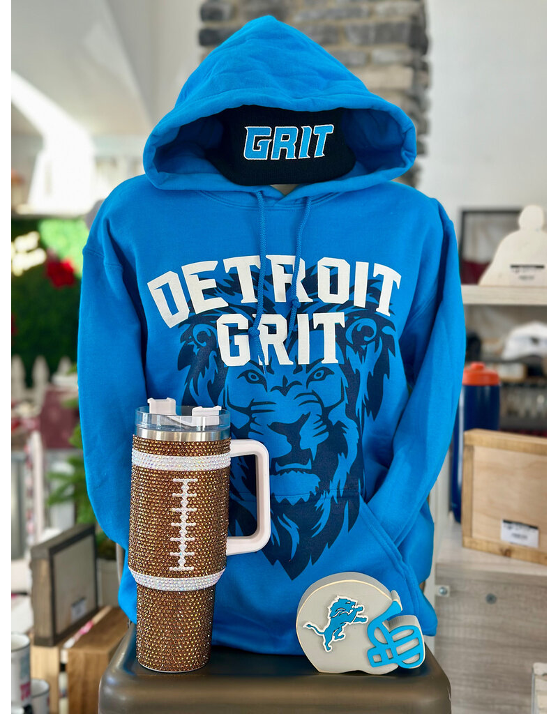 Gildan Detroit Lions Grit Blue Hoodie (S-3XL)