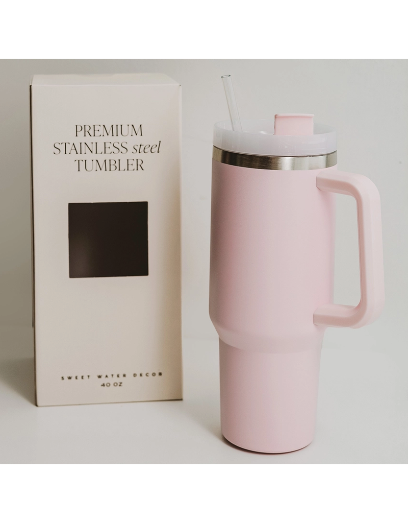 Sweet Water Decor Baby Pink 40oz Travel Tumbler