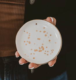 Sweet Water Decor Gold Speckled Jewelry Dish