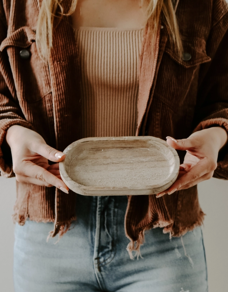 Sweet Water Decor Small Rustic Wood Tray