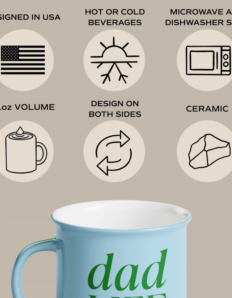 Sweet Water Decor Dad Life Campfire Mug