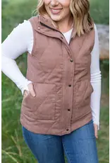 Michelle Mae MM Corduroy Chestnut Vest (S-XL)