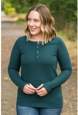 Michelle Mae MM Evergreen Harper LS Henley (S-2XL)