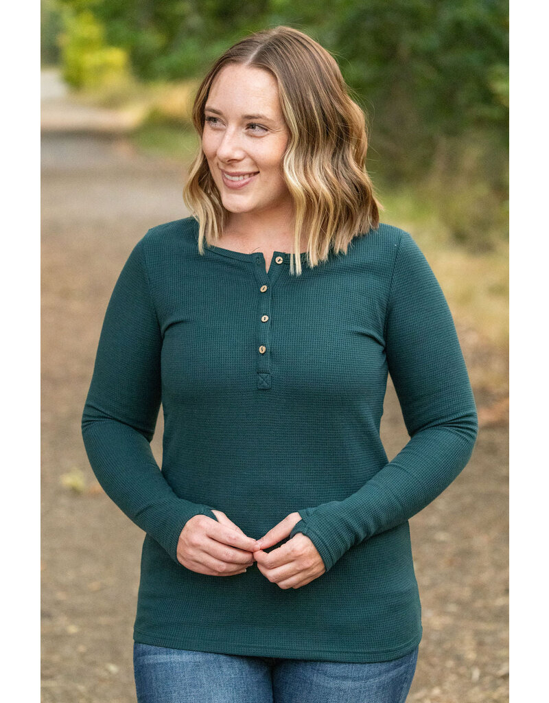 Michelle Mae MM Evergreen Harper LS Henley (S-2XL)