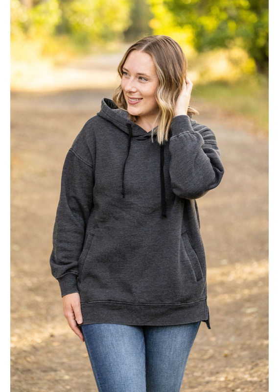 Michelle Mae MM Vintage Wash Charcoal Tunic Hoodie (S-XL)