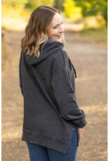 Michelle Mae MM Vintage Wash Charcoal Tunic Hoodie (S-XL)