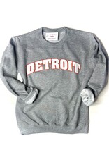 Gildan Grey Detroit Crew Sweatshirt (S-XL)