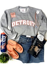 Gildan Grey Detroit Crew Sweatshirt (S-XL)
