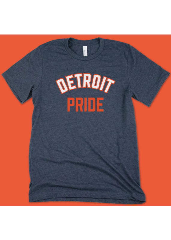 Bella Canvas Unisex Navy Detroit Pride Tee (S-XL)