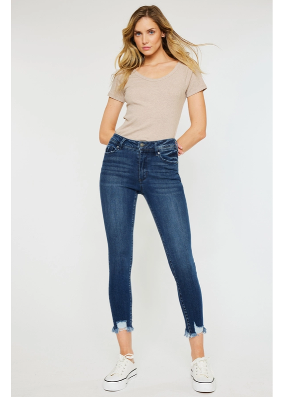 KanCan KanCan Raw Hem Crop Denim (3-15)