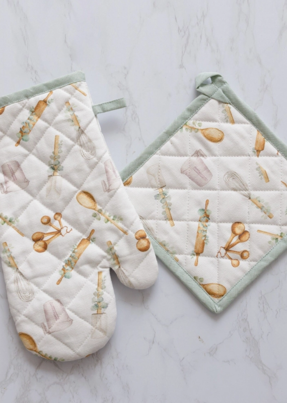 Audrey's Utensils Oven & Mitt Pot Holder