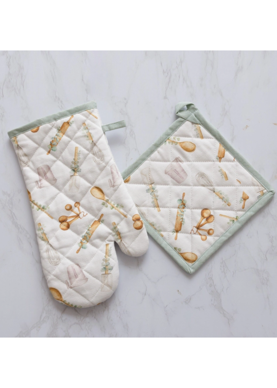Audrey's Utensils Oven & Mitt Pot Holder