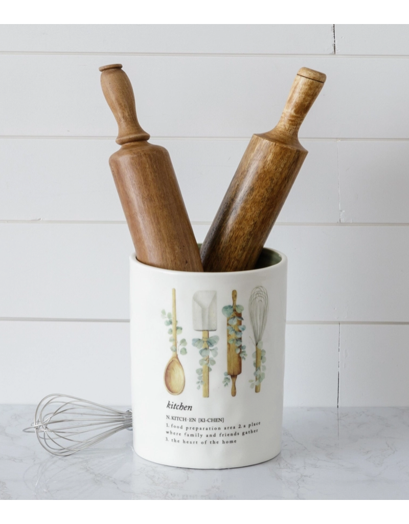 Audrey's Baking Utensils Kitchen Crock
