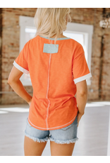 Liam & Co Livy Grapefruit Orange Top (S-L)