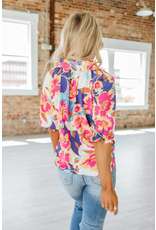 Liam & Co Amina Floral Blouse (M-XL)