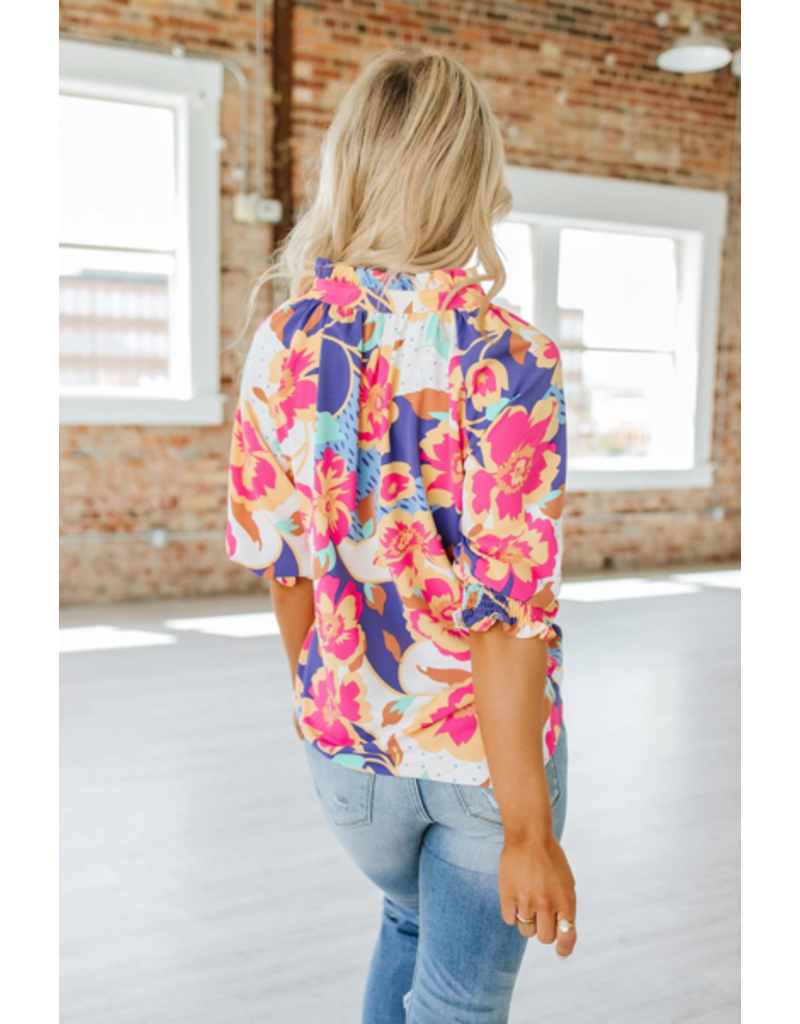 Liam & Co Amina Floral Blouse (M-XL)