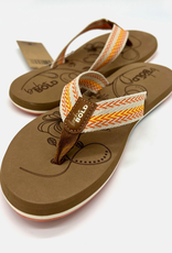 Boho Bold Boho Bold Woven Strap Orange Flip Flops (7-10)