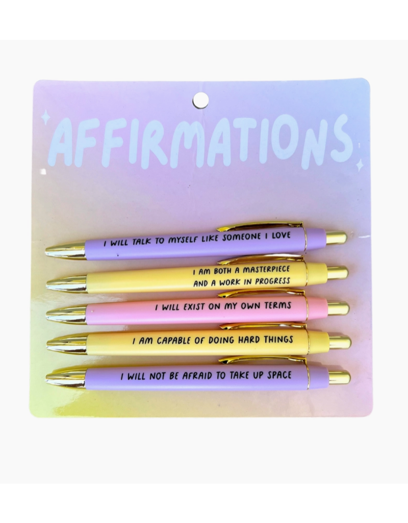 Fun Club Humorous Self Affirmations Pen Set