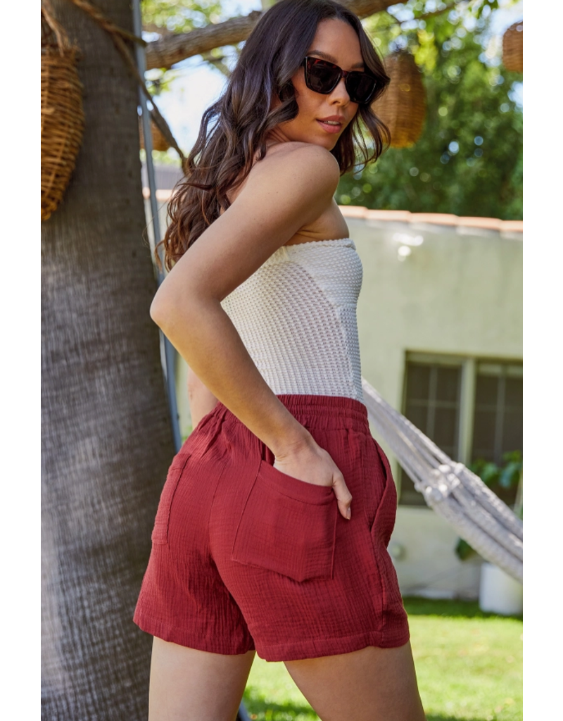 YMI Double Gauze Terra Linen Shorts (S-XL)