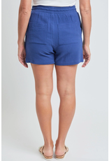 YMI Double Gauze Navy Linen Shorts (S-XL)