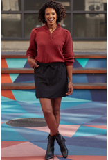 YMI Black Skort with Knit Under Short (S-XL)