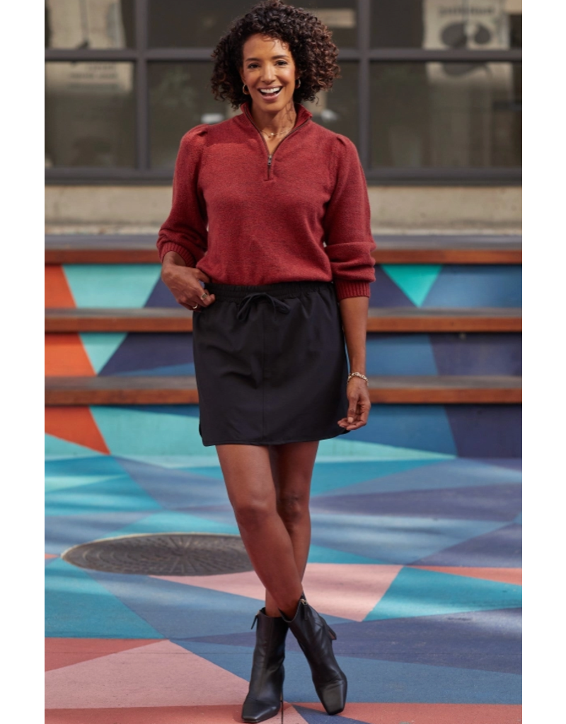 YMI Black Skort with Knit Under Short (S-XL)