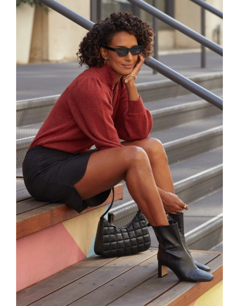 YMI Black Skort with Knit Under Short (S-XL)