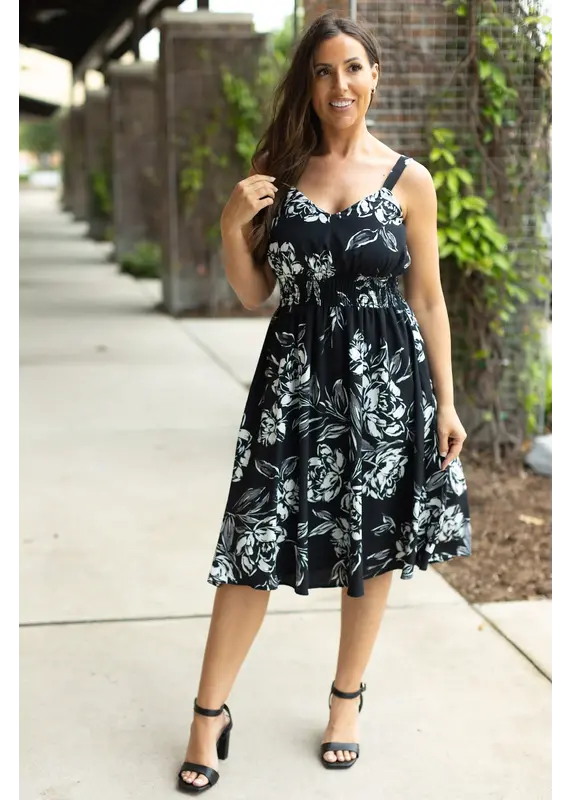 Michelle Mae MM Cassidy Black Midi Dress (S-XL)