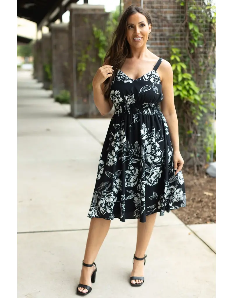 Michelle Mae MM Cassidy Black Midi Dress (S-XL)