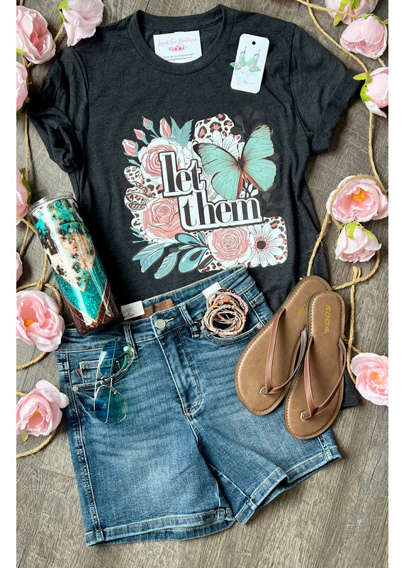 Bella Canvas Let Them Charcoal Tee (S-2XL)