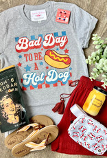 Bella Canvas Bad Day to be a Hot Dog Gray Tee (M Only)