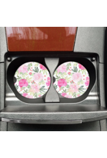 Mugsby Summer Floral Car Coaster Set