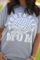 Tultex *PRE-ORDER* Football Mom Checkered Helmet Tee (S-3XL)