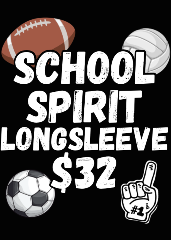 Bella Canvas CUSTOM SCHOOL SPIRIT *LONGSLEEVE*