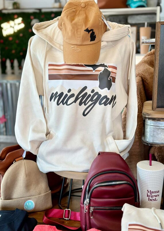 Simply Stated *IN-STOCK* Michigan Double Neck Hoodie (L & XL Only)