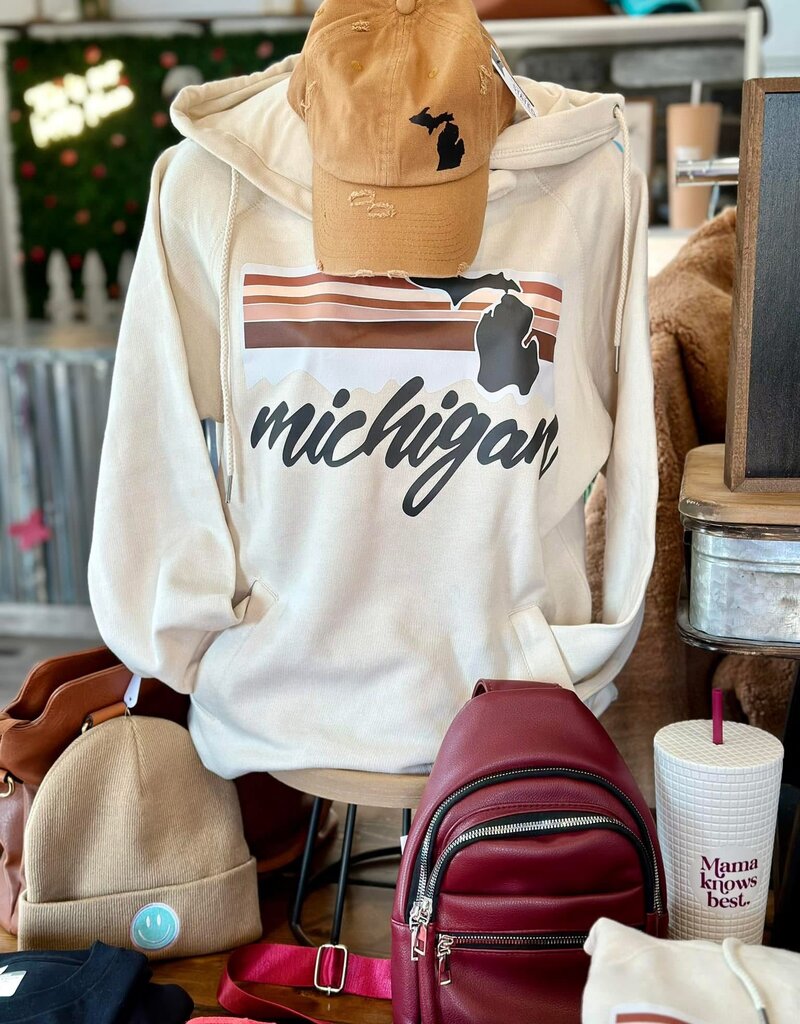 Simply Stated *IN-STOCK* Michigan Double Neck Hoodie (L & XL Only)