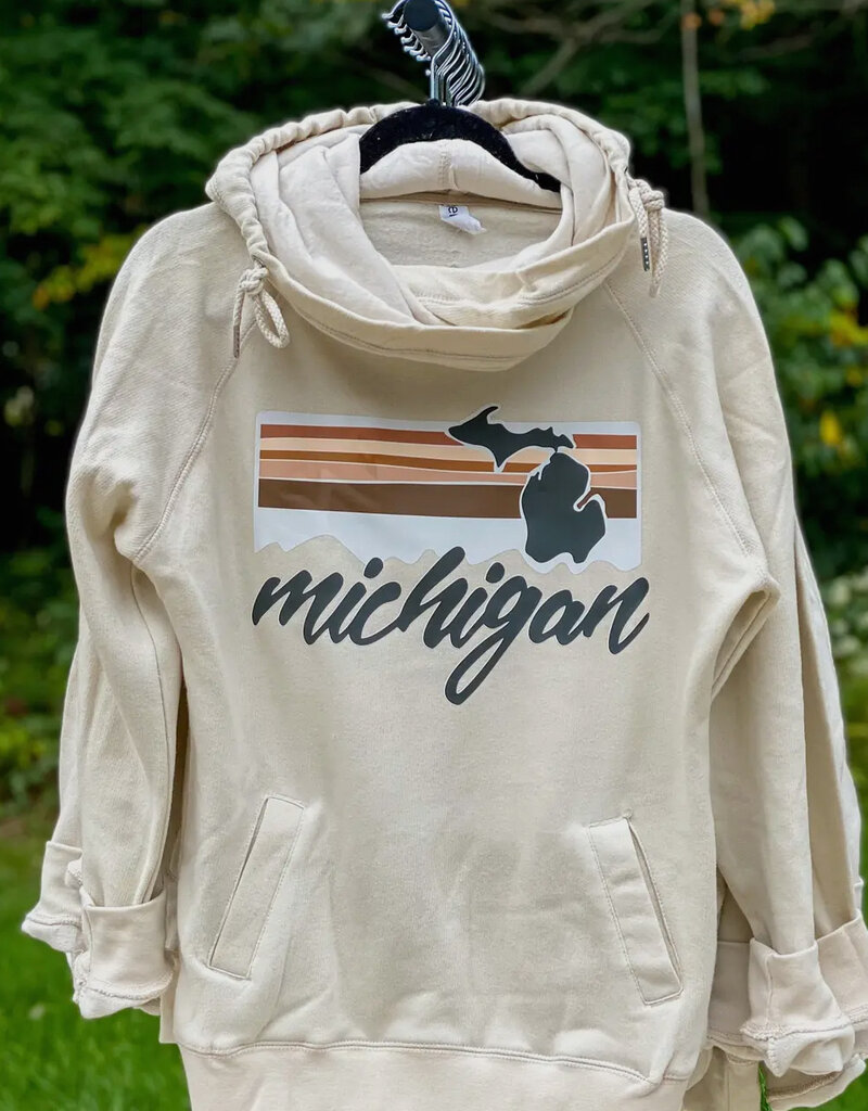 *IN-STOCK* Michigan Double Neck Hoodie (L & XL Only)