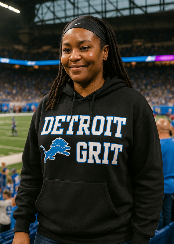 Gildan *PRE-ORDER* Detroit Grit Black Hoodie (Youth/Adult)