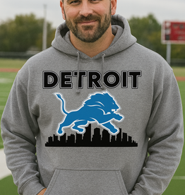 Gildan *PRE-ORDER* Detroit City Gray Hoodie (S-4XL)