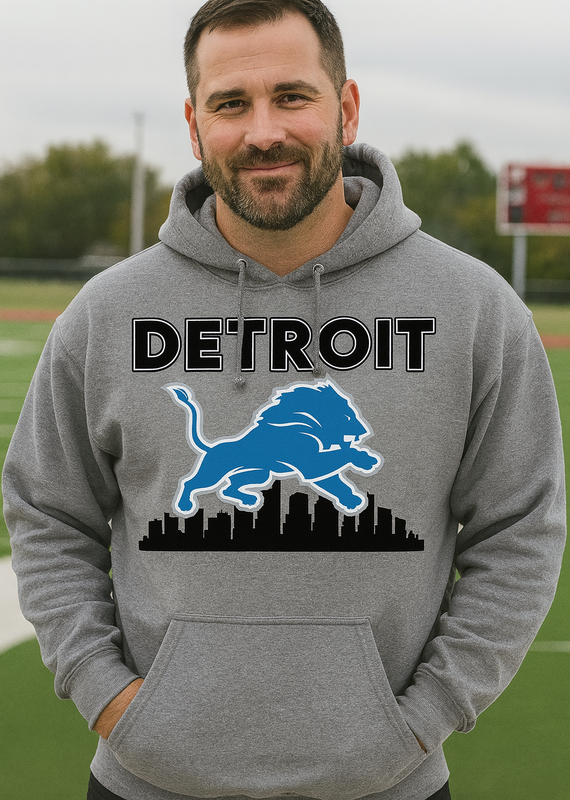 Gildan *PRE-ORDER* Detroit City Gray Hoodie (S-4XL)