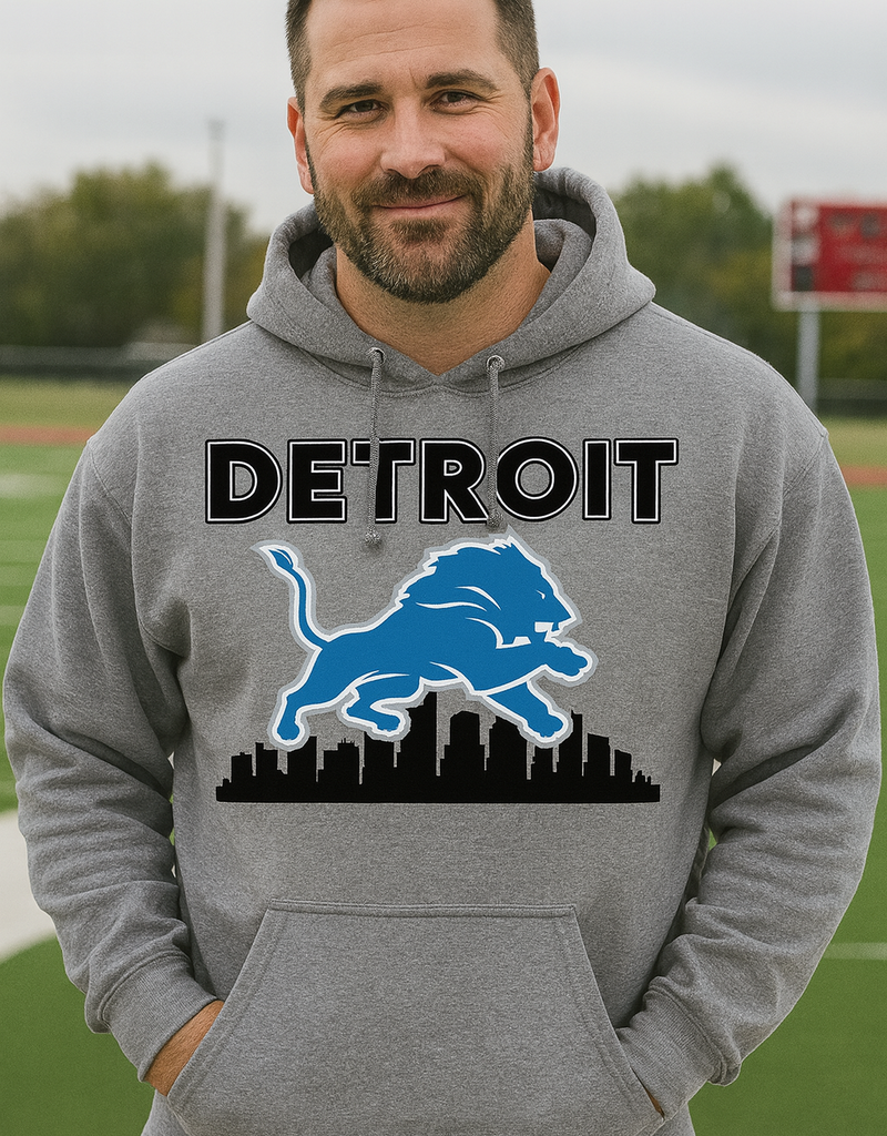 Gildan *PRE-ORDER* Detroit City Gray Hoodie (S-4XL)