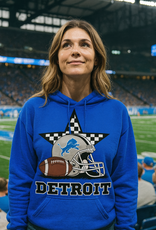 Gildan *PRE-ORDER* Detroit Check Star Blue Crew/Hoodie (S-4XL)