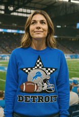 Gildan *PRE-ORDER* Detroit Check Star Blue Crew/Hoodie (S-4XL)