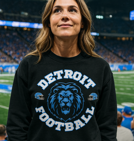 Gildan *PRE-ORDER* Detroit Football Black Lion Crew/Hoodie (S-4XL)