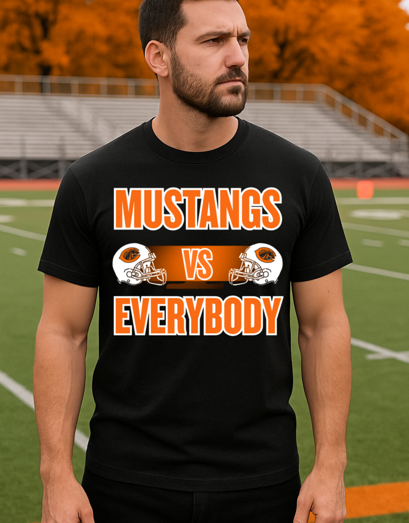 Gildan MUSTANGS vs EVERYBODY (Black)