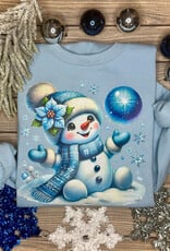 Gildan *Pre-Order* Ice Blue Baby Snowman Crew (S-3XL)
