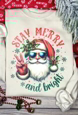 *Pre-Order* Beige Stay Merry Cool Santa Crew (S-3XL)